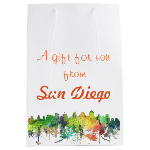 SACOLA PARA PRESENTES MÉDIA SP DA SKYLINE DE SAN DIEGO -