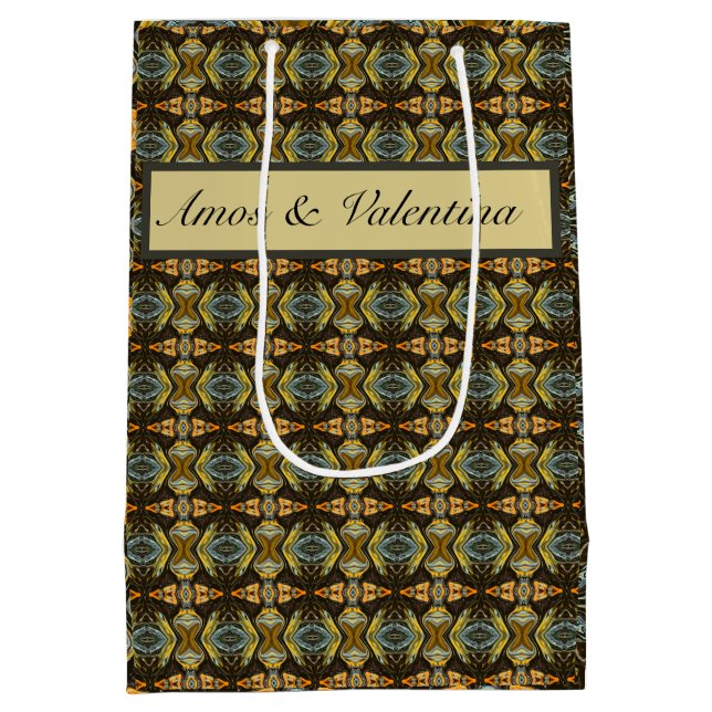 Sacola Para Presentes Média Spice Road, personalizado (Verso)