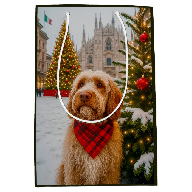 Sacola Para Presentes Média Spinone Italiano  (Frente)