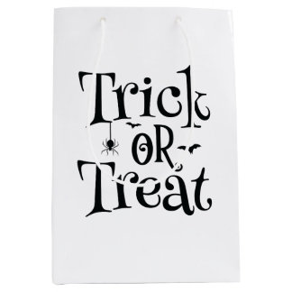 Sacola Para Presentes Média Spooky Halloween Trick ou Treat Gift Bags - Perfei