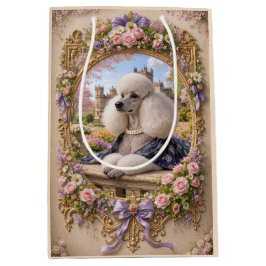 Sacola Para Presentes Média Spring Is In The Air, Poodle