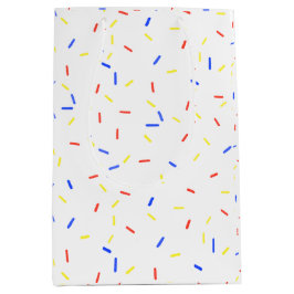 Sacola Para Presentes Média Sprinkles Gift Bag do Jimmy de Cor Primária