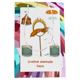 Sacola Para Presentes Média Squirty squid