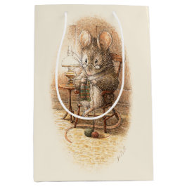 Sacola Para Presentes Média Sra. Dormouse Knitting