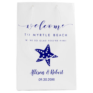 Sacola Para Presentes Média Starfish Welcome Bag, convidados do casamento de d