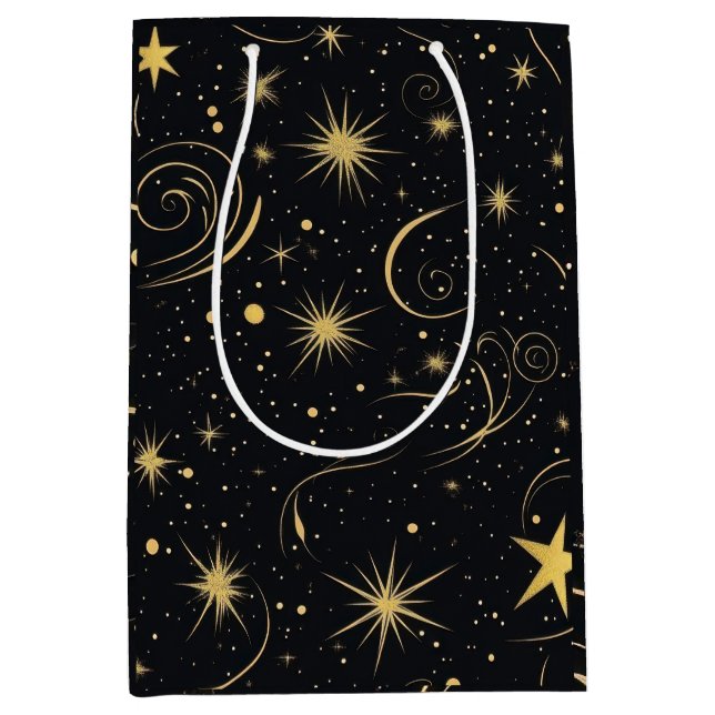 Sacola Para Presentes Média Starry Night Gift Bag (Frente)