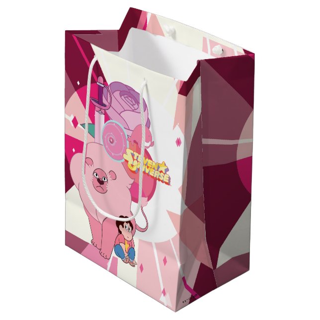 Sacola Para Presentes Média Steven Universe | Rosa Quartz Legado (Frente inclinada)