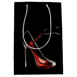 Sacola Para Presentes Média Stiletto e Wine Gift Bag