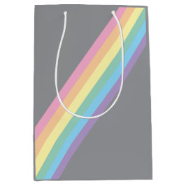 Sacola Para Presentes Média Stormy Sky e Rainbow Gift Bag