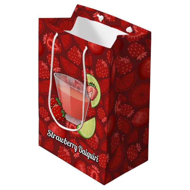 Sacola Para Presentes Média Strawberry Daiquiri Gift Bag (Frente inclinada)
