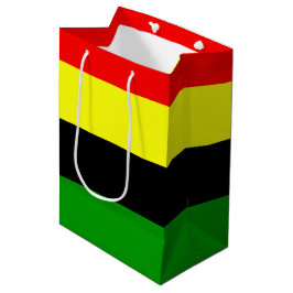 Sacola Para Presentes Média Stripes Afrocêntricas
