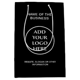 Sacola Para Presentes Média Sua Empresa Logotipo Negócios Corporativo Profissi