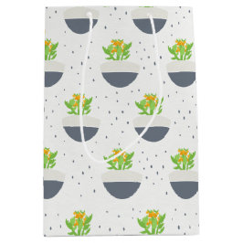 Sacola Para Presentes Média Suculent Kalanchoe Plant Mãe Patterno