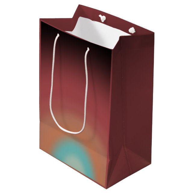 Sacola Para Presentes Média Sudoeste do Deserto do Sudoeste Design (Frente inclinada)