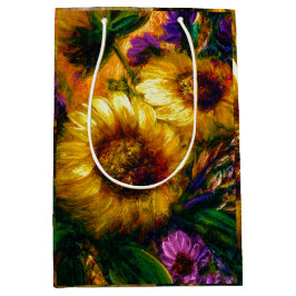 Sacola Para Presentes Média "Sunflower Gold"