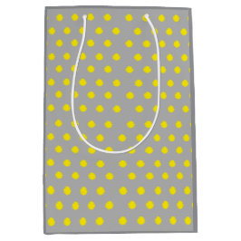 Sacola Para Presentes Média Sunny Splatter Polka Dot Pattern