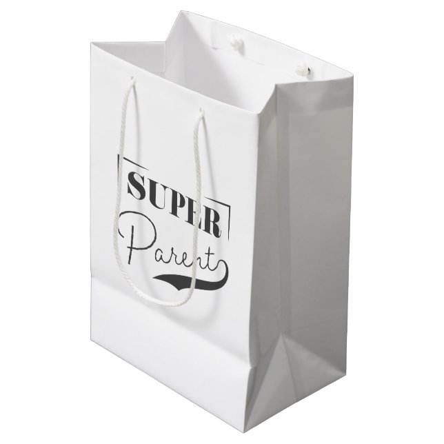 Sacola Para Presentes Média Super Pai (Frente inclinada)