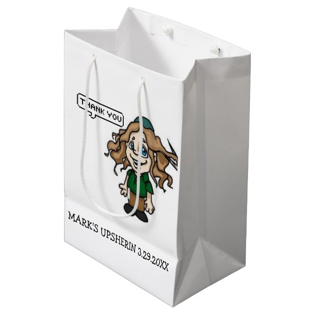 Sacola Para Presentes Média Suportes para Artesanatos de Upsherin Fornecem Sac (Frente inclinada)