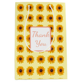 Sacola Para Presentes Média Susan Flower Bag de olhos negros