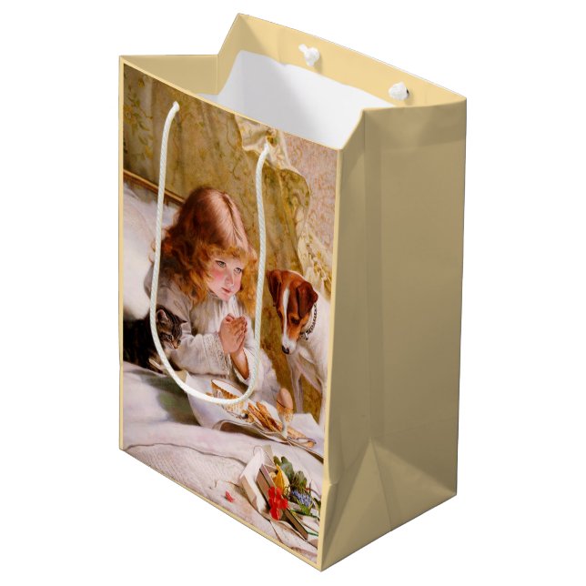 Sacola Para Presentes Média Suspense by Charles Burton Barber (Frente inclinada)