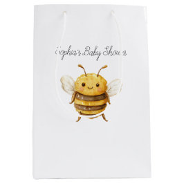 Sacola Para Presentes Média Sweet Bee Baby Shower