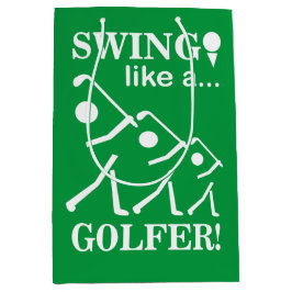 Sacola Para Presentes Média Swing Como Um Golfe De Golfe