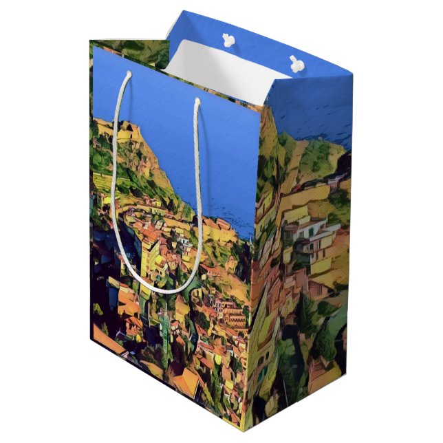 Sacola Para Presentes Média TAORMINA - Sicília - (Verso inclinado)