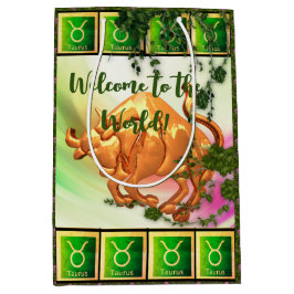 Sacola Para Presentes Média Taurus - Bebê O Touro (20 de abril - 20 de maio)