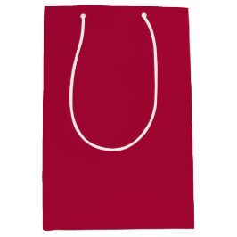 Sacola Para Presentes Média Tecido Snowman, Vermelho Médio de Cereja