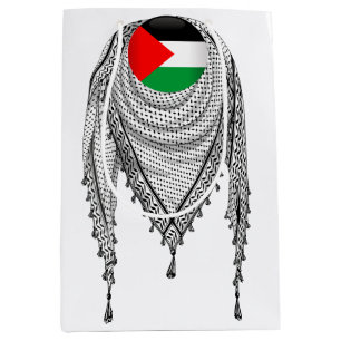 Sacola Para Presentes Média Tecido Tradicional do Keffiyeh Scarf Palestino