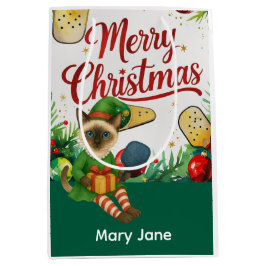 Sacola Para Presentes Média Temo de Natal da Pickleball