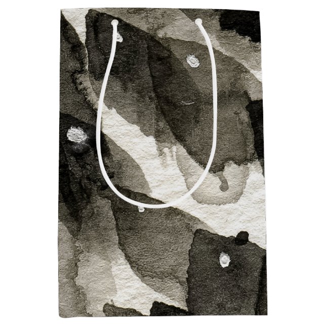 Sacola Para Presentes Média Tempestade de Peixes (Frente)