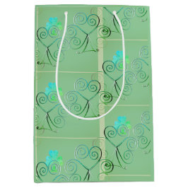 Sacola Para Presentes Média Tenha um feliz Dia de São Patrício Shamrock Mistur