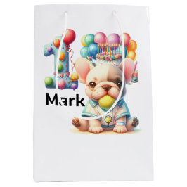 Sacola Para Presentes Média Tênis para primeiro aniversario para o cão