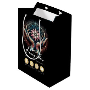 Sacola Para Presentes Média Terapêutica de Massagem Terapia Mãos Energia Spa B