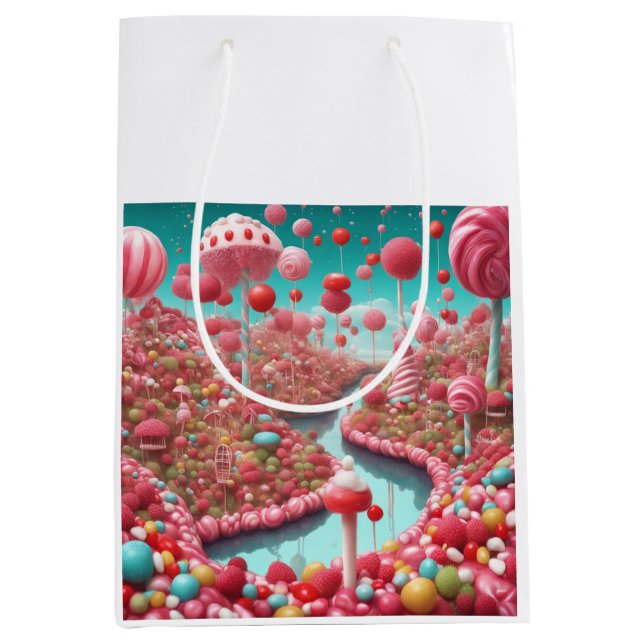 Sacola Para Presentes Média terra doce (Frente)