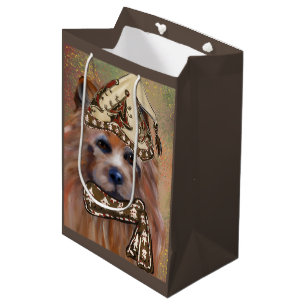 SACOLA PARA PRESENTES MÉDIA TERRIER AUSTRALIANO