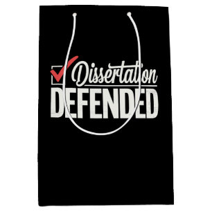 Sacola Para Presentes Média Tese Defendida Graduado PhD Graduação