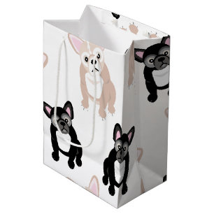 Sacola Para Presentes Média Teste padrão bonito do buldogue francês