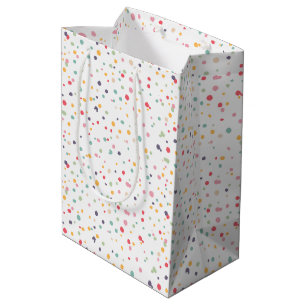 Sacola Para Presentes Média Teste padrão de pontos colorido bonito dos