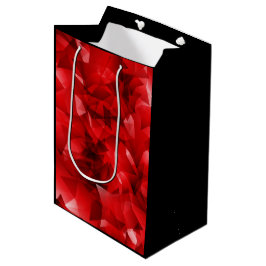 Sacola Para Presentes Média Texto Personalizado de Aniversário Cristal Abstrat