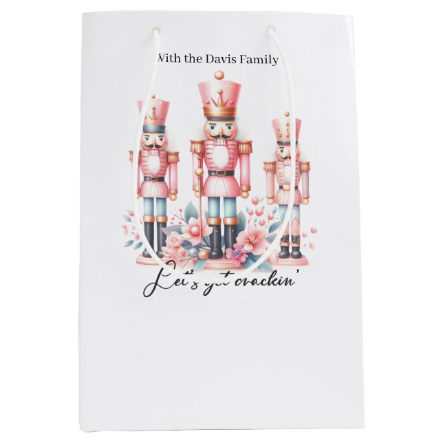 Sacola Para Presentes Média The Christmas Nutcracker Medium Gift Bag (Frente)