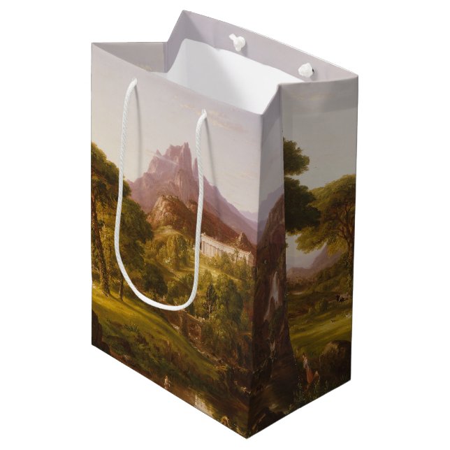Sacola Para Presentes Média Thomas Cole  Sonho de Arcádia (Frente inclinada)