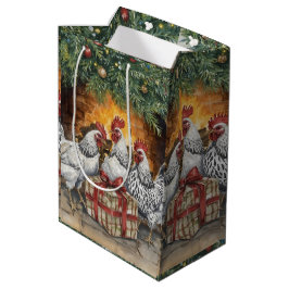 Sacola Para Presentes Média Three French hens Gift bag