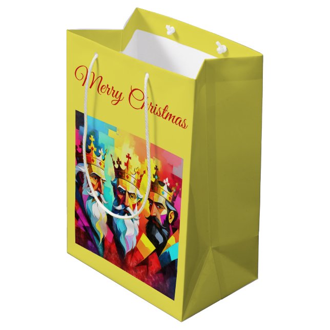 Sacola Para Presentes Média Three Kings (Verso inclinado)