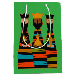 Sacola Para Presentes Média Three Wise Men Modern Mid-Century