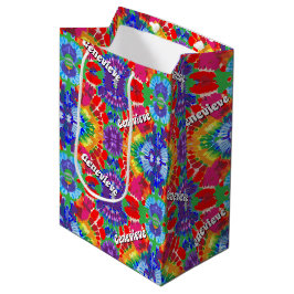 Sacola Para Presentes Média Tie-Dye Personalizado