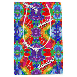 Sacola Para Presentes Média Tie-Dye Personalizado