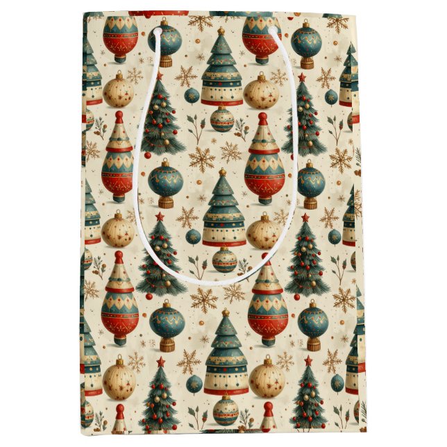 Sacola Para Presentes Média Timeless Tree (Frente)