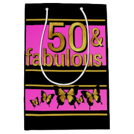 SACOLA PARA PRESENTES MÉDIA TINTA GLAMOROSA OURO PRETO FABULOSO DE 5 O DE BORD